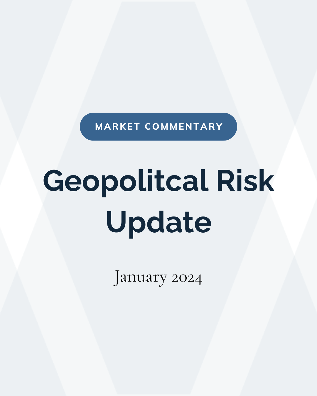 Geopolictal Risk Geopolitical Risk Update